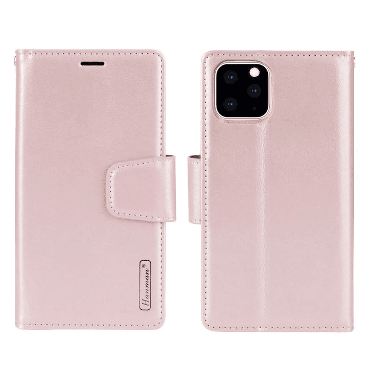 For Apple iPhone 16, 16 Plus, 16 Pro, 16 Pro Max Genuine Hanman 2 in 1 Detachable Magnetic Flip Leather Wallet Cover Case (1)