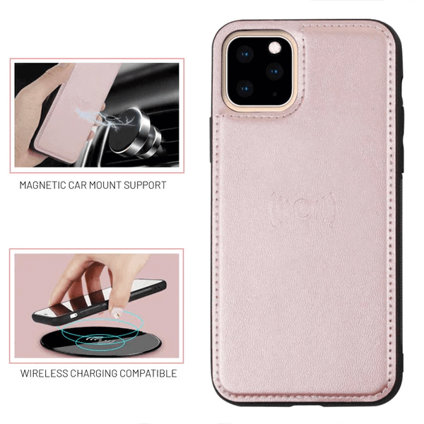For Apple iPhone 16, 16 Plus, 16 Pro, 16 Pro Max Genuine Hanman 2 in 1 Detachable Magnetic Flip Leather Wallet Cover Case (1)