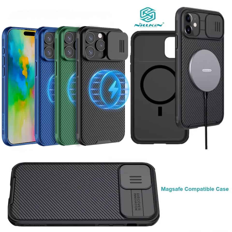 For Apple iPhone 16 Pro 16 Pro Max Nillkin CamShield Pro MagSafe Compatible Case Cover