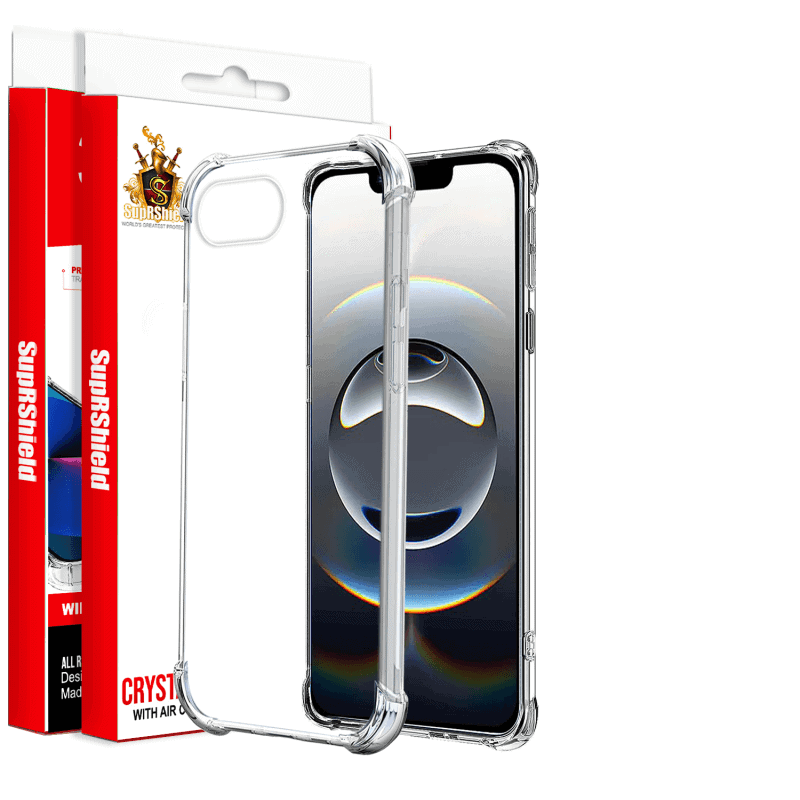 For Apple iPhone 16/16e /16 Pro/ 16 Pro Max /16 Plus SupRShield Clear Case Shockproof Tough Gel Transparent Heavy Duty Phone Back Cover