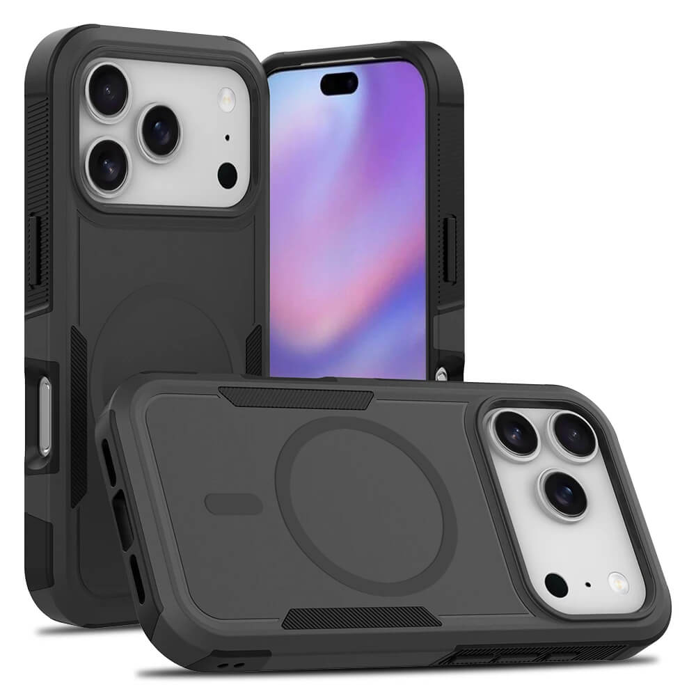 For Apple iPhone 17 | 17 Air | 17 Pro | 17 Pro Max MagSafe Compatible 3in1 Case Hybrid Armor Heavy Duty Shockproof Cover