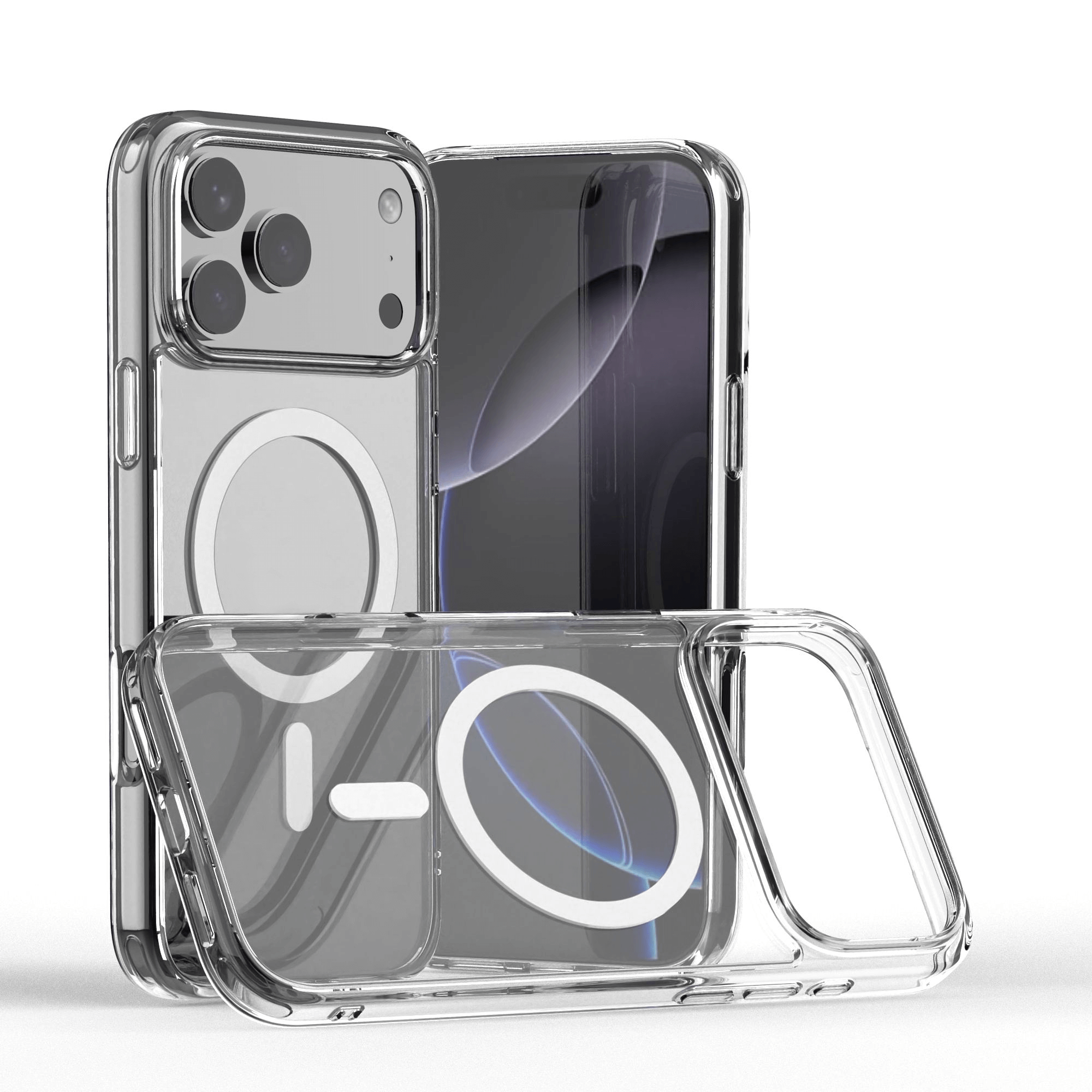 For Apple iPhone 17 | 17 Air | 17 Pro | 17 Pro Max MagSafe Magnetic Case with HaloLock Shockproof Protection Scratch Resistant Back Clear Protective Cover