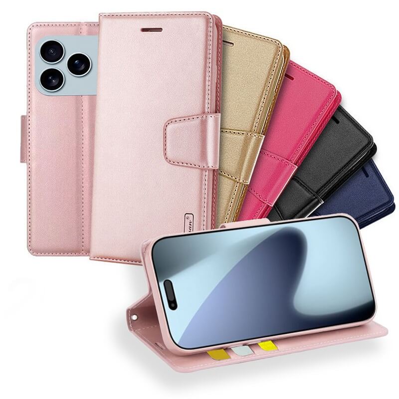 For Apple iPhone 17 | 17 Air | 17 Pro | iPhone 17 Pro Max Hanman Wallet Case Flip Leather Card Slots Magnetic Stand Cover