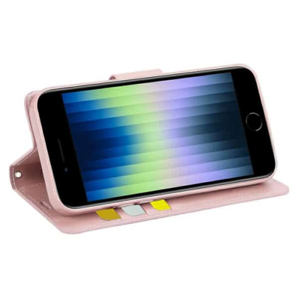 For Apple iPhone 7/8/SE 2020 /SE 2022 Hanman Wallet Case Flip Leather Card Slots Magnetic Stand Cover