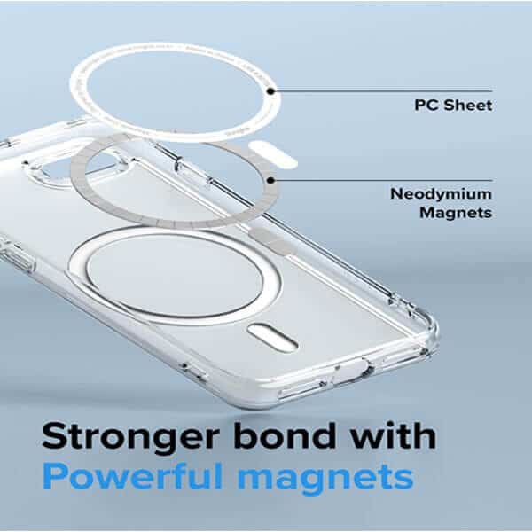 For Apple iPhone 8 Plus MagSafe Magnetic Case with HaloLock Shockproof Military Grade Protection Scratch Resistant Back Clear Protective Cover