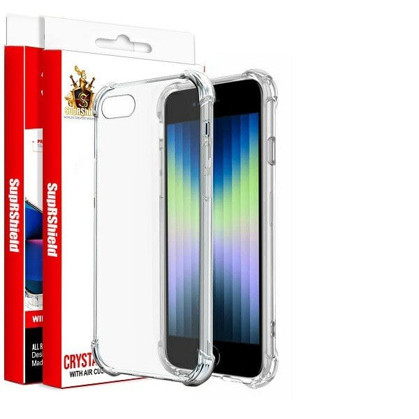 For Apple iPhone SE 2020 SE 2022 SupRShield Clear Case Shockproof Heavy Duty Gel Air Cushion Cover