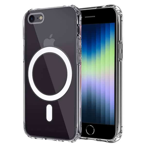 For Apple iPhone SE 2022 /2020 /8 /7 MagSafe Magnetic Case with HaloLock Shockproof Clear Protective Cover
