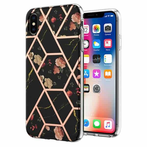 For Apple iPhone X / XS / XR Case Hard back Marble Pattern Slim Design Enhanced Camera and Screen Protection Girls and Women Cover