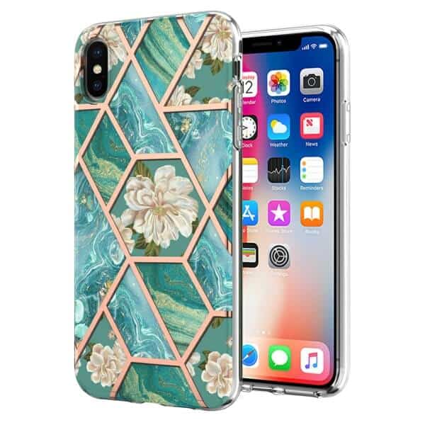 For Apple iPhone X / XS / XR Case Hard back Marble Pattern Slim Design Enhanced Camera and Screen Protection Girls and Women Cover