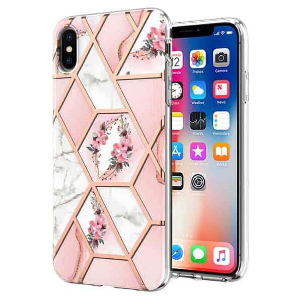 For Apple iPhone X / XS / XR Case Hard back Marble Pattern Slim Design Enhanced Camera and Screen Protection Girls and Women Cover