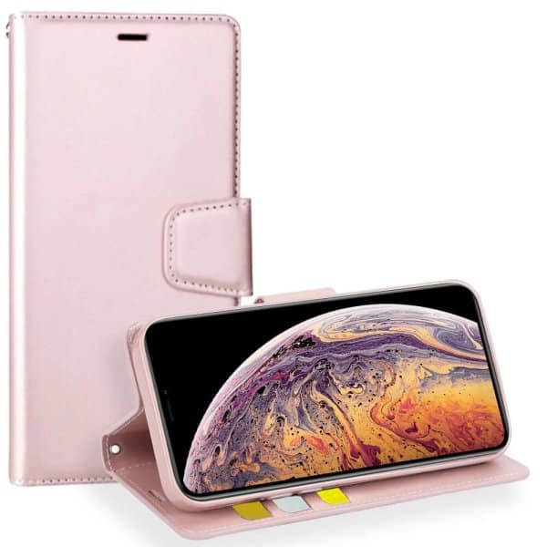 For Apple iPhone X XS Hanman Wallet Case Flip Leather Card Slots Magnetic Stand Cover