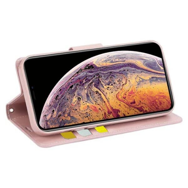 For Apple iPhone X XS Hanman Wallet Case Flip Leather Card Slots Magnetic Stand Cover