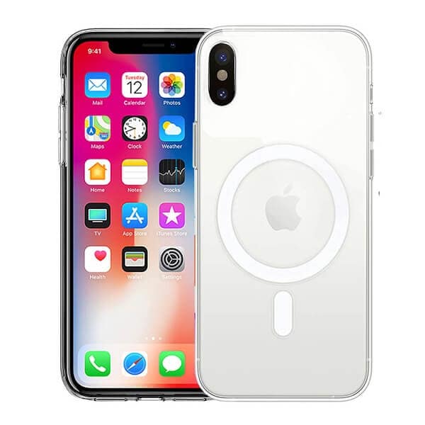 For Apple iPhone X XS MagSafe Magnetic Case with HaloLock Shockproof Military Grade Protection Scratch Resistant Back Clear Protective Cover