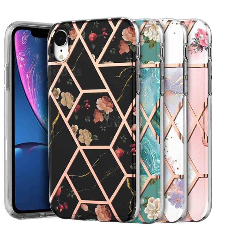 For Apple iPhone X XS XR Case Hard back Marble Pattern Slim Design Enhanced Camera and Screen Protection Girls and Women Cover