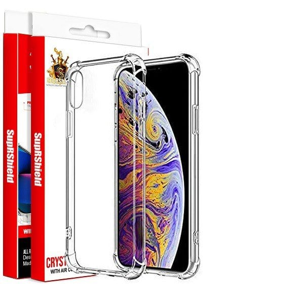 For Apple iPhone X / XS / XS Max / XR SupRShield Crystal Clear Transparent Heavy Duty Transparent TPU Bumper Shockproof Case Cover