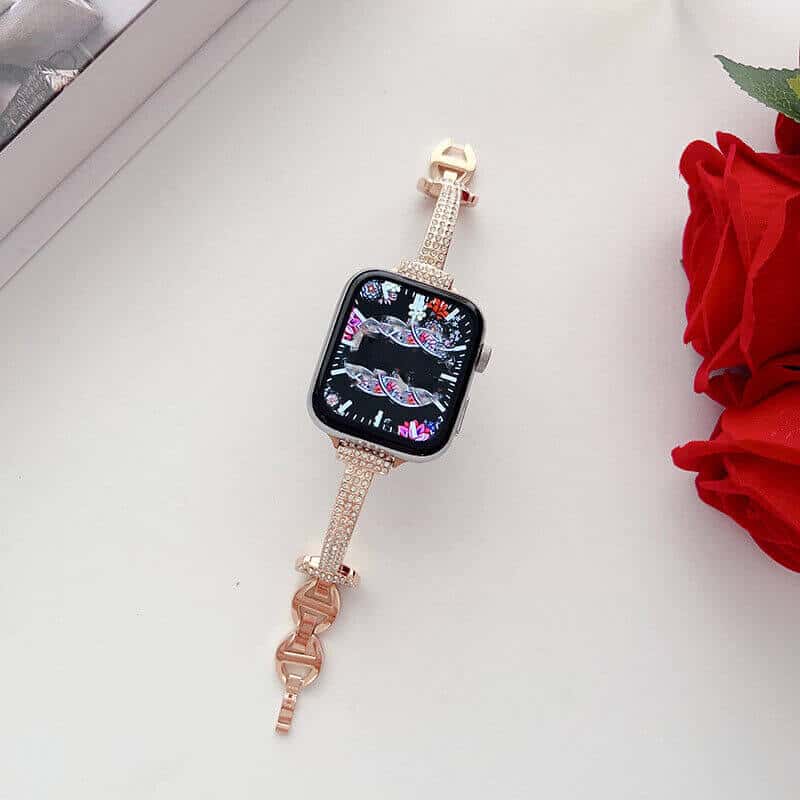 For Apple iWatch Bling Rhinestones 38 40 41 42 44 45 49mm Bracelet Strap Wristband