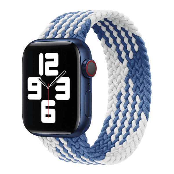 For Apple iWatch Stretchy Braided Loop 38/ 40/ 41/ 42/ 44/ 45mm Nylon Fabric Strap Wristband