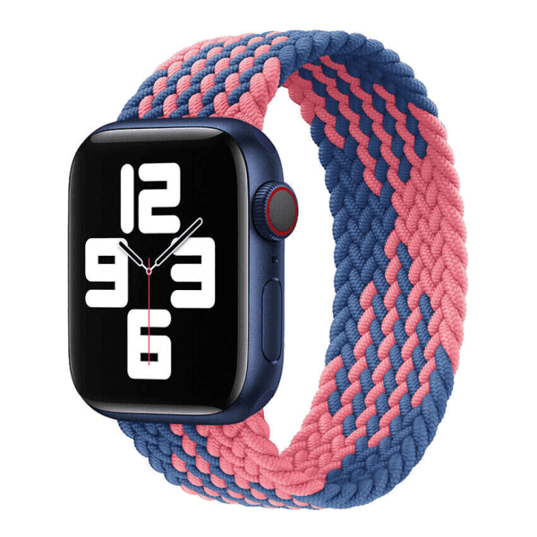 For Apple iWatch Stretchy Braided Loop 38/ 40/ 41/ 42/ 44/ 45mm Nylon Fabric Strap Wristband
