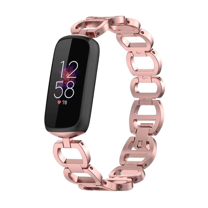 For Fitbit Luxe Stainless Steel Link Wristbands Staps