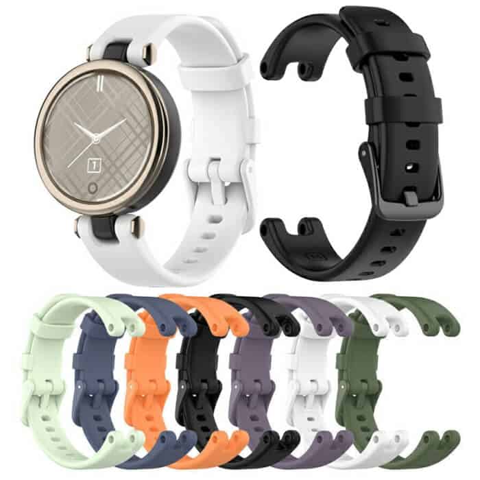 For Garmin Lily Silicone Wristband Adjustable Silicone Rubber Watch Band Kit