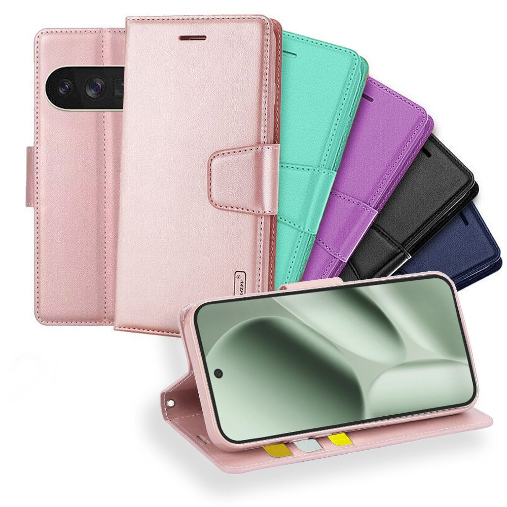 For Google Pixel 10/10 Pro | Pixel 10 Pro XL | Pixel 10 Pro Fold Hanman Wallet Case Flip Leather Card Slots Magnetic Stand Cover