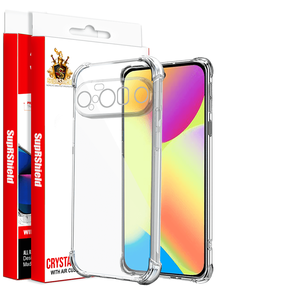 For Google Pixel 10/10 Pro/10 Pro XL 5G SupRShield Clear Case Shockproof Tough Gel Clear Transparent Air Cushion Cover (Transparent)