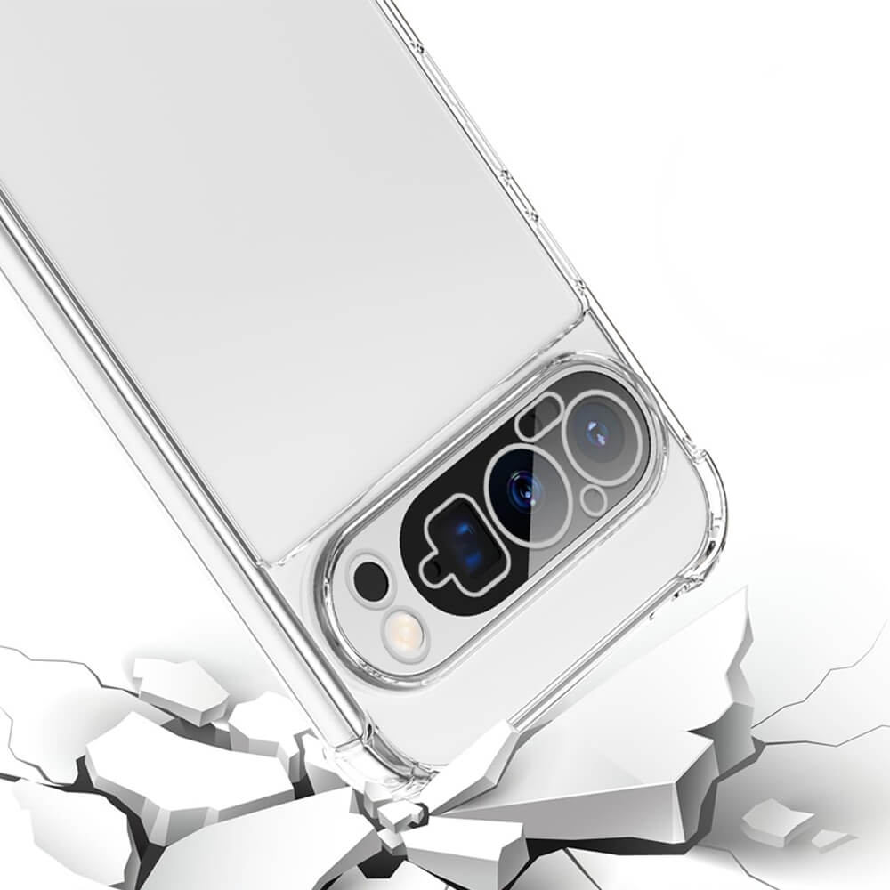 For Google Pixel 10/10 Pro/10 Pro XL 5G SupRShield Clear Case Shockproof Tough Gel Clear Transparent Air Cushion Cover (Transparent)