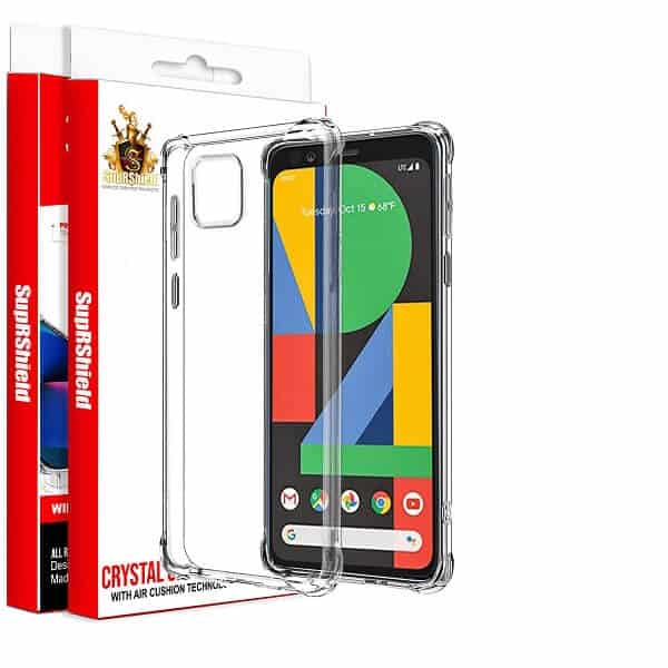 For Google Pixel 4 XL SupRShield Clear Case Shockproof Tough Hard Gel Clear Transparent Anti knock Air Cushion Case Cover