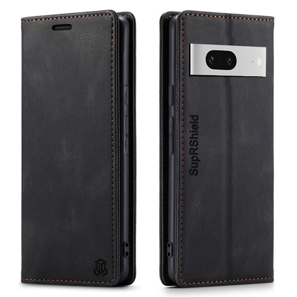 For Google Pixel 7 | 7A | 7 Pro Case RFID Blocking Retro Flip Premium Leather Card Holder Wallet Cover