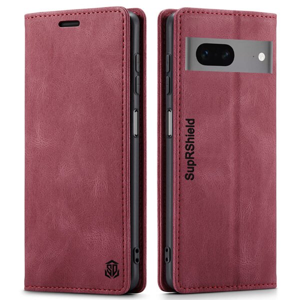 For Google Pixel 7 | 7A | 7 Pro Case RFID Blocking Retro Flip Premium Leather Card Holder Wallet Cover