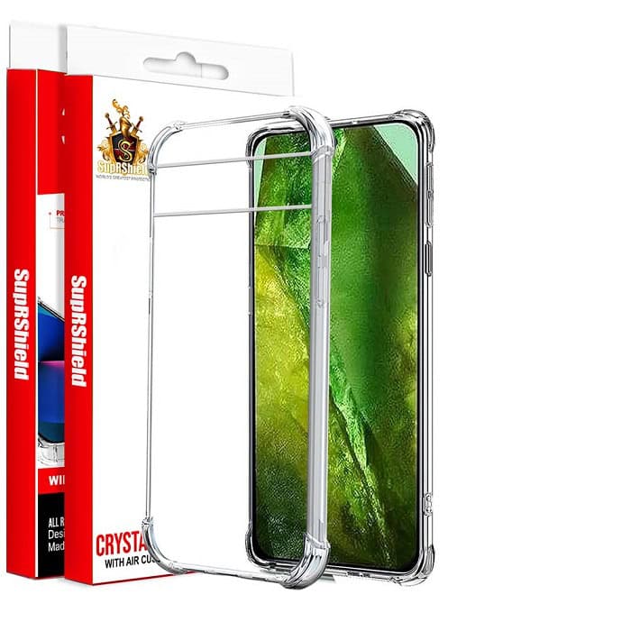 For Google Pixel 8, 8A, 8 Pro SupRShield Clear Case Shockproof Tough Gel Clear Transparent Air Cushion Cover (Transparent)