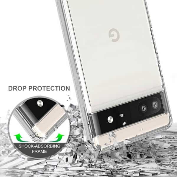For Google Pixel 8 Crystal Clear Case Slim With 4 Corners [Shock Absorption] Hard Back Soft Bumper Cover