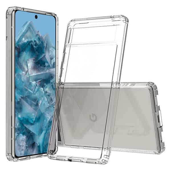 For Google Pixel 8 | 8 Pro Crystal Clear Case Slim With 4 Corners [Shock Absorption] Hard Back Soft Bumper Cover
