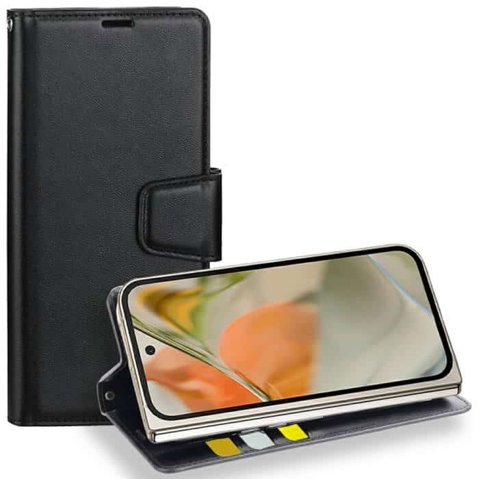For Google Pixel 9 Pro Fold 5G Hanman Wallet Case Flip Leather Card Slots Magnetic Stand Cover