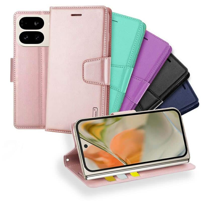For Google Pixel 9 Pro Fold 5G Hanman Wallet Case Flip Leather Card Slots Magnetic Stand Cover