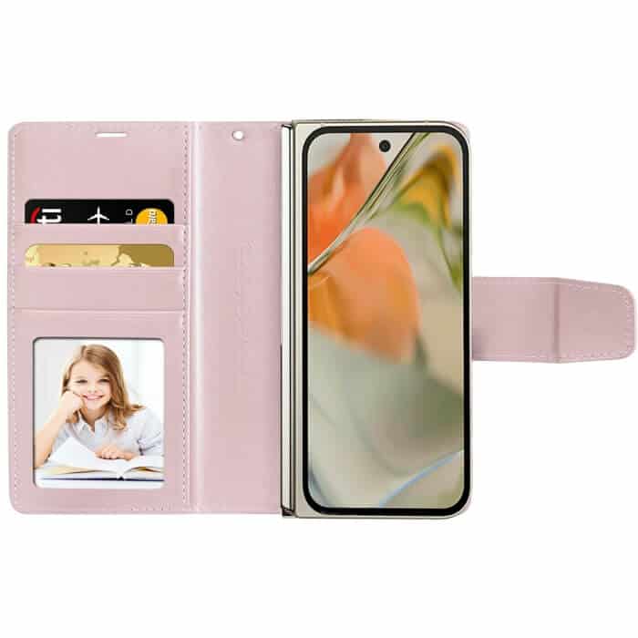 For Google Pixel 9 Pro Fold 5G Hanman Wallet Case Flip Leather Card Slots Magnetic Stand Cover