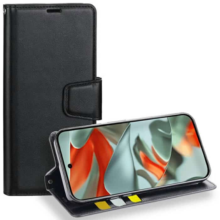 For Google Pixel 9 Pro XL Hanman Wallet Case Flip Leather Card Slots Magnetic Stand Cover