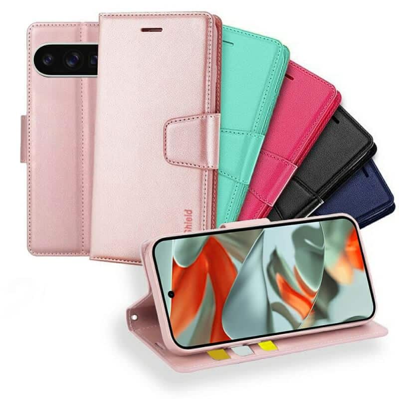 For Google Pixel 9 Pro XL Hanman Wallet Case Flip Leather Card Slots Magnetic Stand Cover