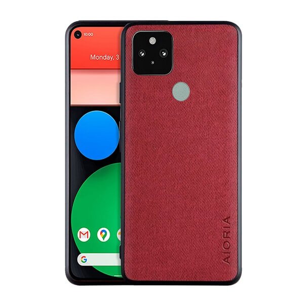 For Google pixel 5 /5a 5G AIORIA Textile Fabric Shockproof Soft TPU Heavy Duty Slim Back Case Cover