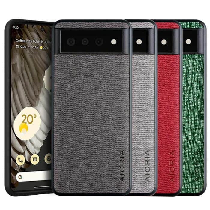 For Google pixel 8 Pro AIORIA Textile Fabric Shockproof Soft TPU Heavy Duty Slim Back Case Cover