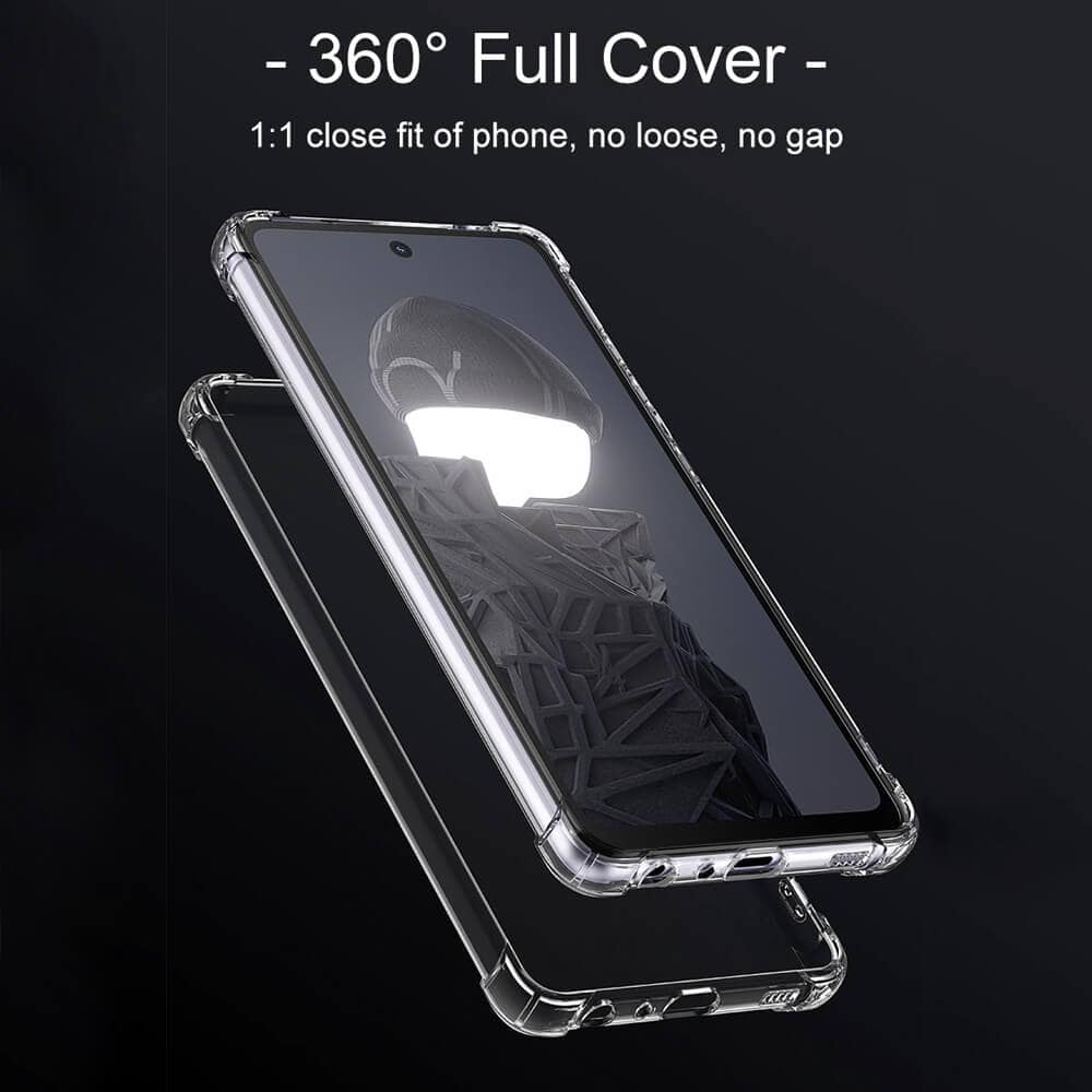 For HMD Fusion SupRShield Heavy Duty Soft Tough Gel Transparent Air Cushion Shockproof Back Cover
