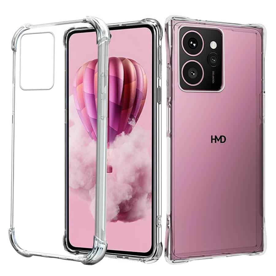 For HMD Skyline SupRShield Heavy Duty Soft Tough Gel Transparent Air Cushion Shockproof Back Cover
