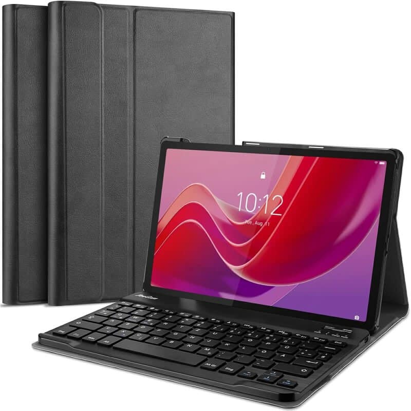 For Lenovo Tab M11 Wireless Bluetooth Keyboard Case, Folio Leather Smart Cover