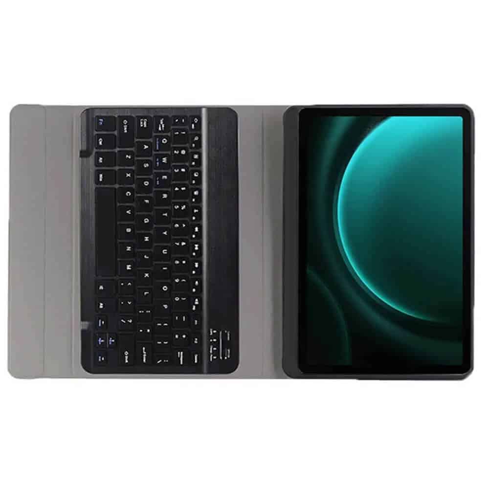 For Lenovo Tab P12 (12.7 inch) 2023 Detachable Wireless Bluetooth Keyboard and Flip Stand Leather Case Cover