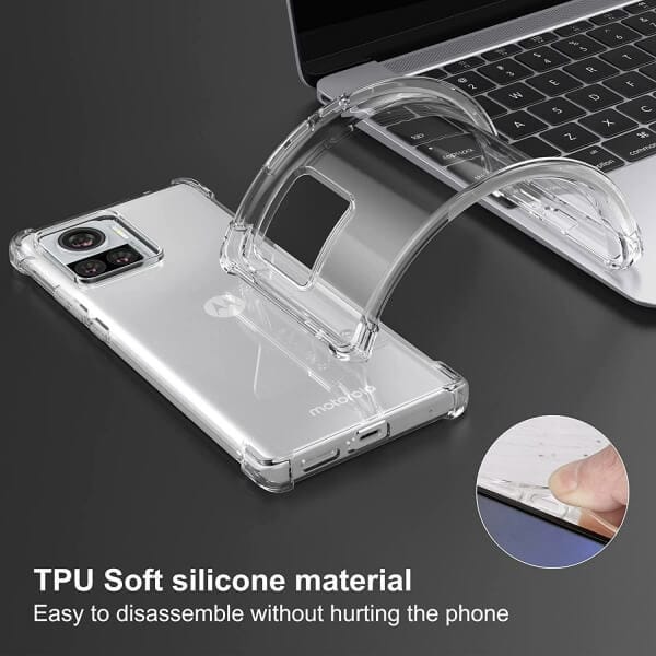 For Motorola Edge 30 Ultra SupRShield Heavy Clear Case Shockproof Duty Soft Tough Gel Transparent Air Cushion Bumper Phone Back Cover