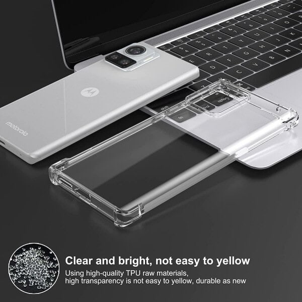 For Motorola Edge 30 Ultra SupRShield Heavy Clear Case Shockproof Duty Soft Tough Gel Transparent Air Cushion Bumper Phone Back Cover
