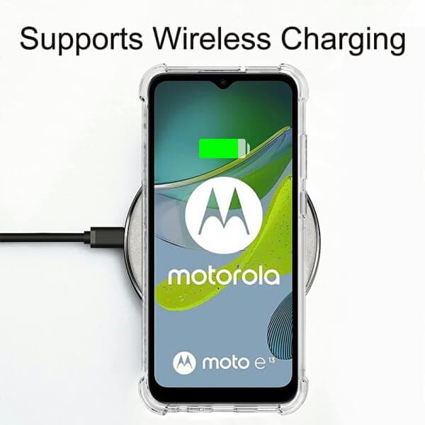 For Motorola Moto E13 Clear Case Shockproof Heavy Duty Gel Air Cushion Cover