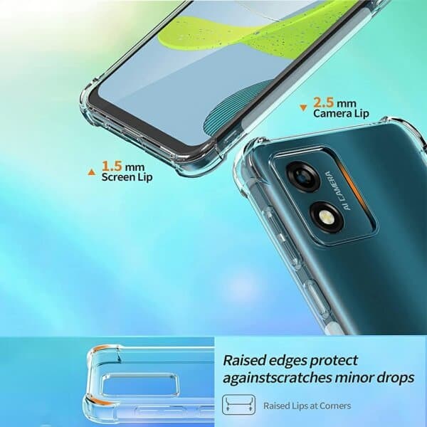 For Motorola Moto E13 Clear Case Shockproof Heavy Duty Gel Air Cushion Cover