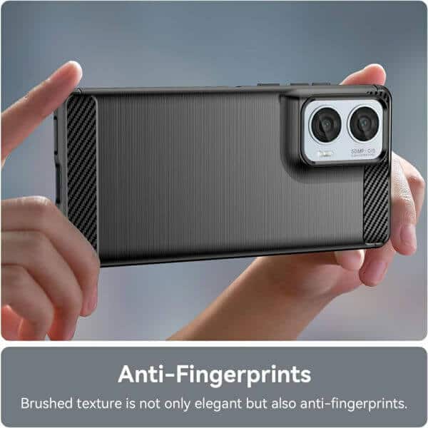 For Motorola Moto Edge 50 Fusion SupRShield Case Shockproof Heavy Duty Rugged Anti Knock Back Cover (Black)