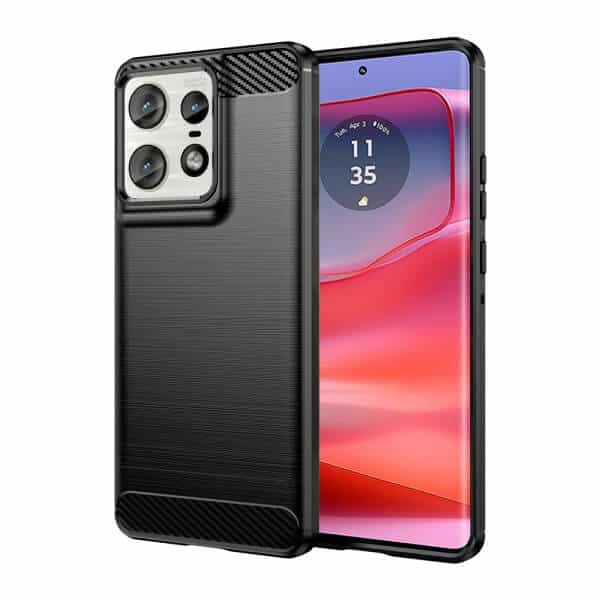 For Motorola Moto Edge 50 Pro SupRShield Case Shockproof Heavy Duty Rugged Anti Knock Back Cover (Black)